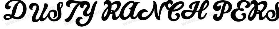 DUSTY RANCH PERSONAL USE字体转换